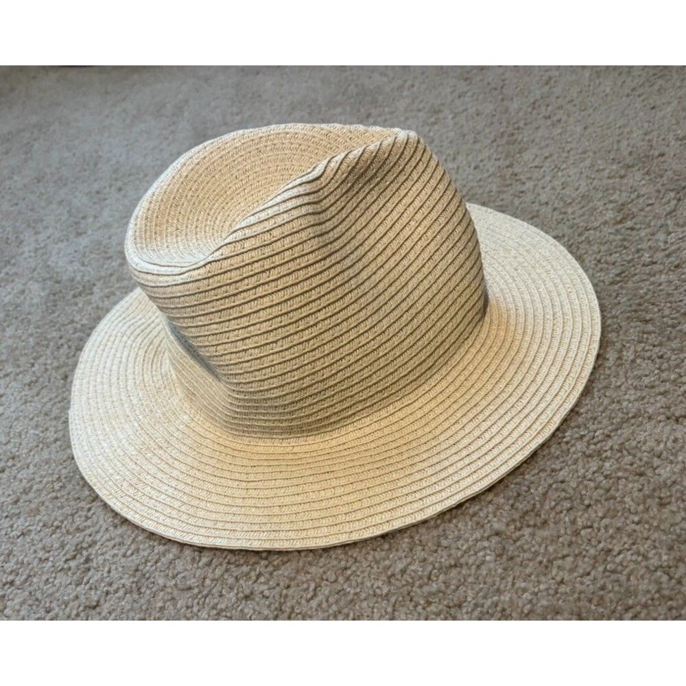 Stella & Dot Beige Sun Hat Summer Beach Vacation Packable